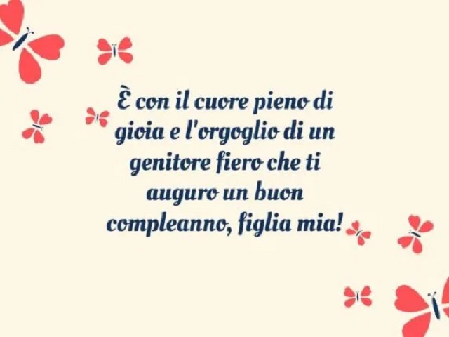 frasi di buon compleanno alla figlia