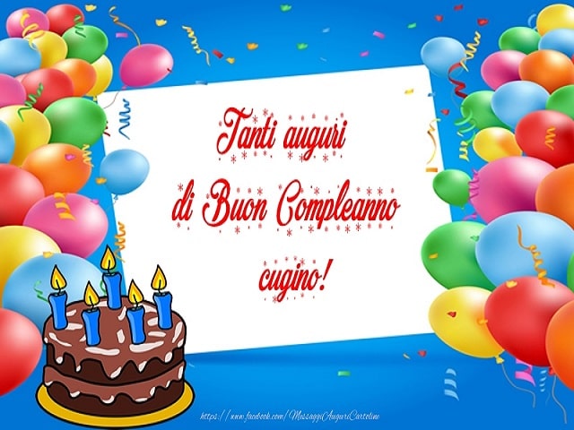 auguri compleanno ad un cugino