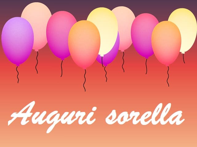 auguri di buon onomastico per una sorella