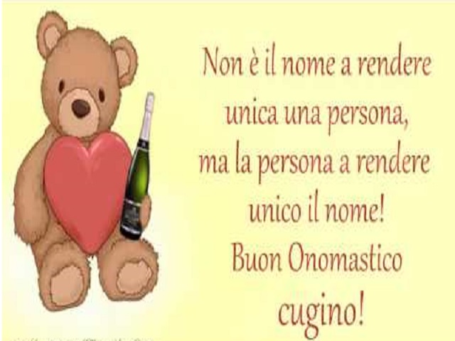 auguri onomastico cugino