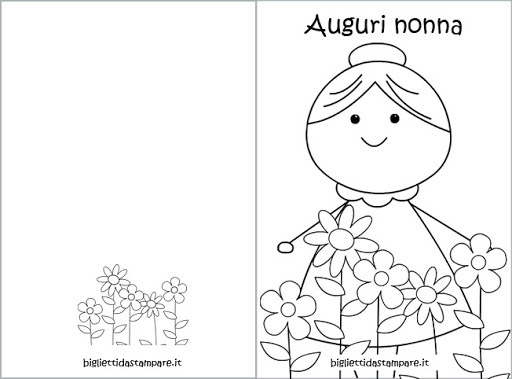 biglietti auguri compleanno nonna da stampare