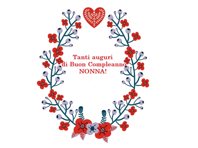 biglietto auguri compleanno nonna