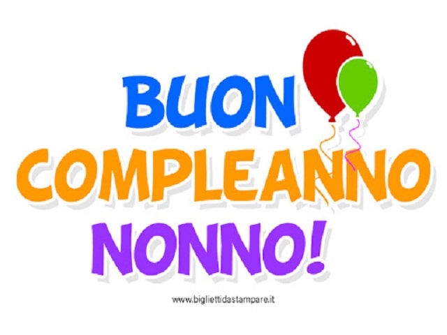 buon compleanno nonno