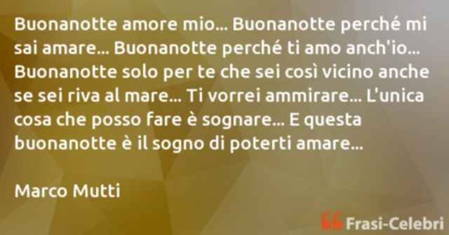 buonanotte dolce amore