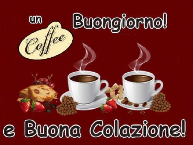 buongiorno caffè colazione