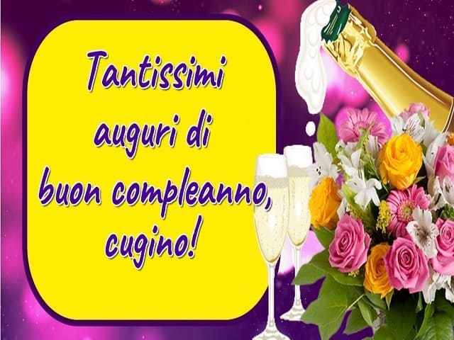 dediche compleanno cugino