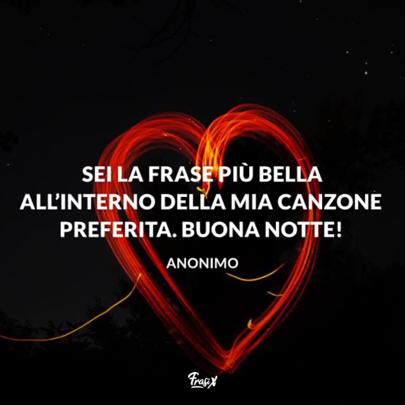 frase buona notte amore mio