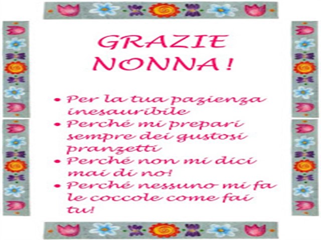 frase per i nonni