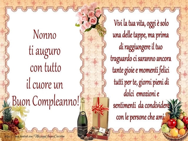 frasi compleanno nonno