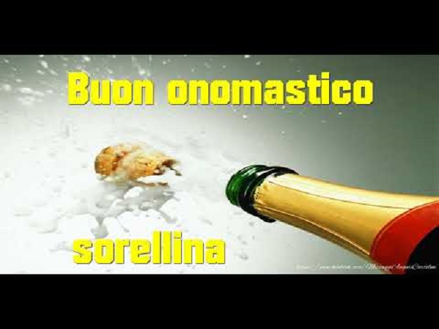 frasi onomastico sorella