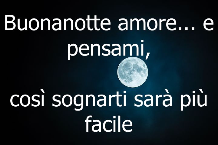 immagine buona notte amore