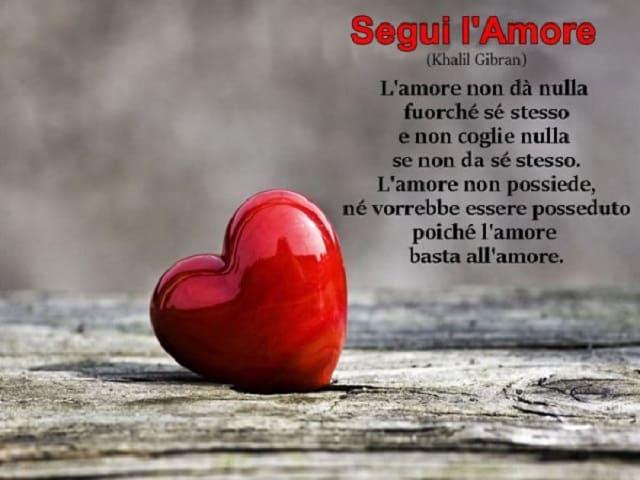 messaggi d'amore