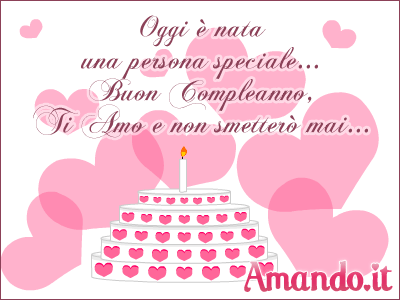 Buon compleanno amore