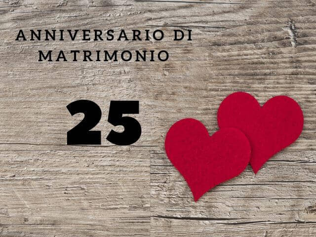 auguri 25 anni matrimonio 