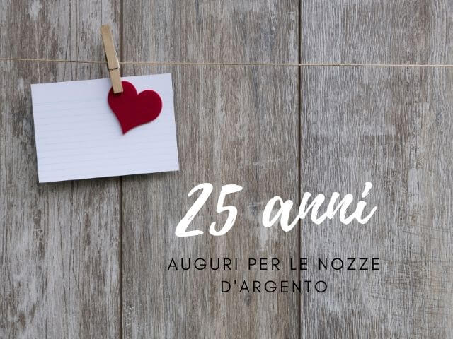 auguri 25 anni matrimonio