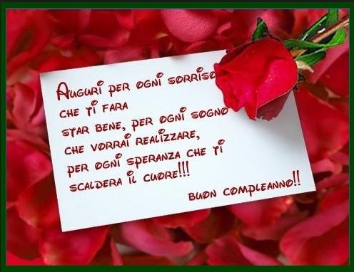 Buon compleanno amore