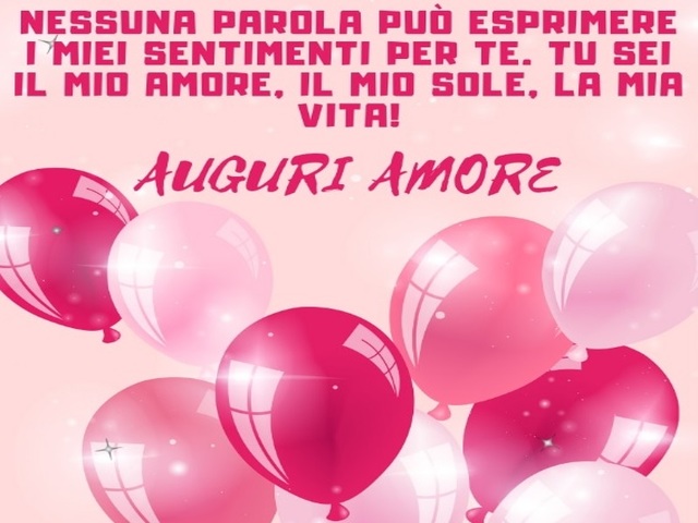 Buon compleanno amore