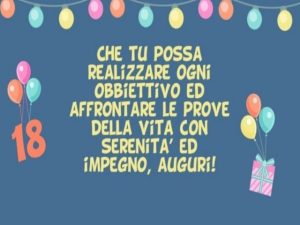 auguri 18 anni