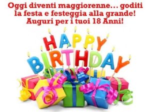 auguri 18 anni