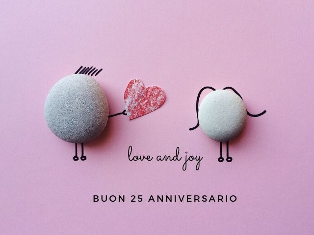 auguri di 25 anni di matrimonio