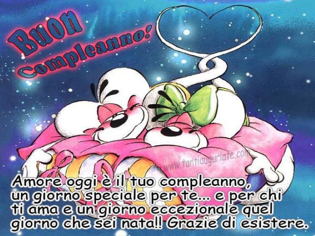 auguri di buon compleanno amore mio