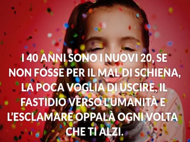 auguri per i 40 anni