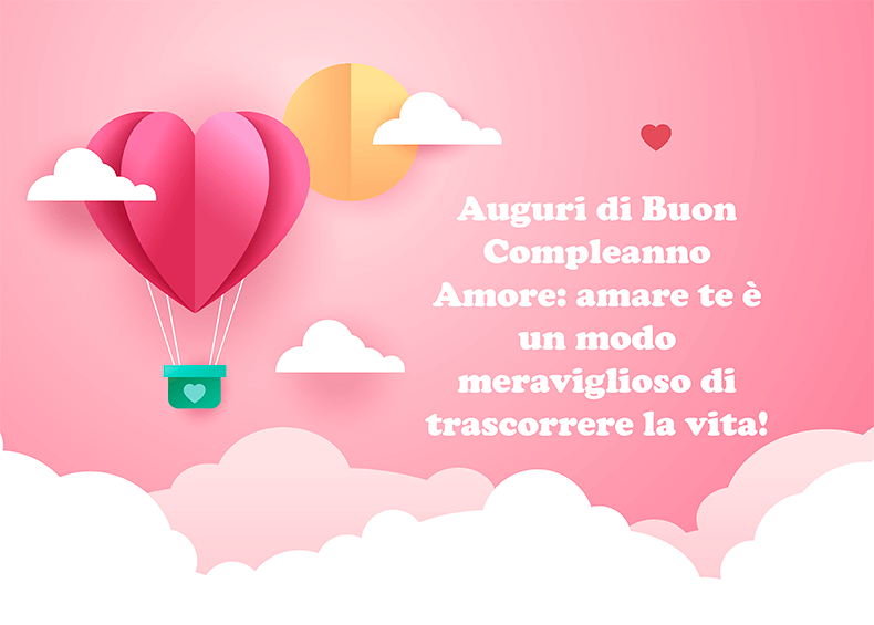 Buon compleanno amore mio