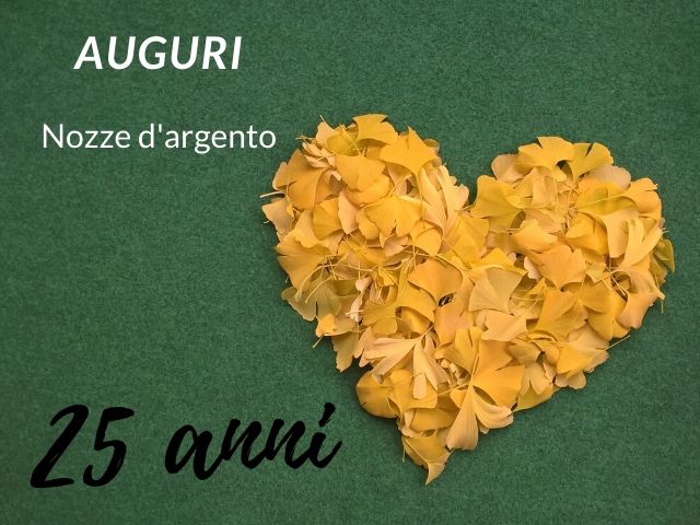 frasi auguri nozze d argento