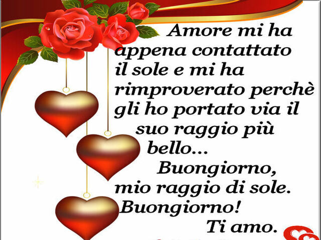 frasi buongiorno amore