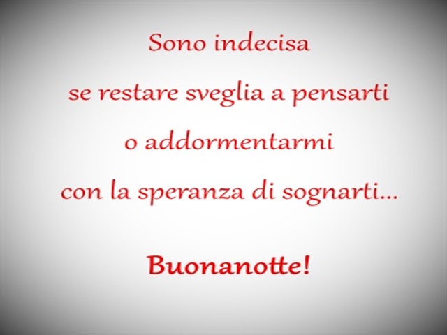 frasi dolci notte