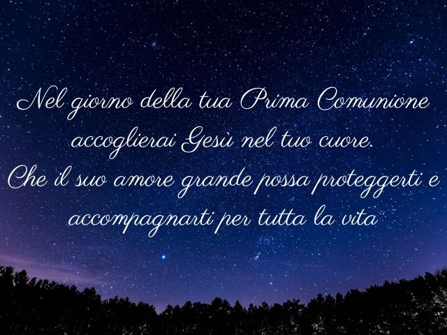 frasi per comunione maschio