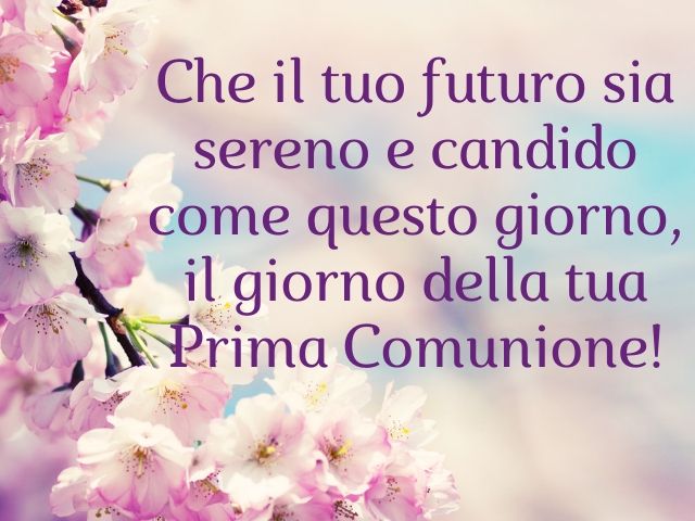 frasi prima comunione