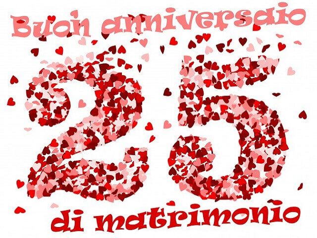 immagini anniversario 25 anni matrimonio 