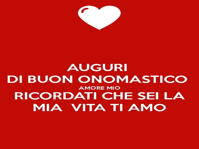 immagini buon onomastico amore mio 2