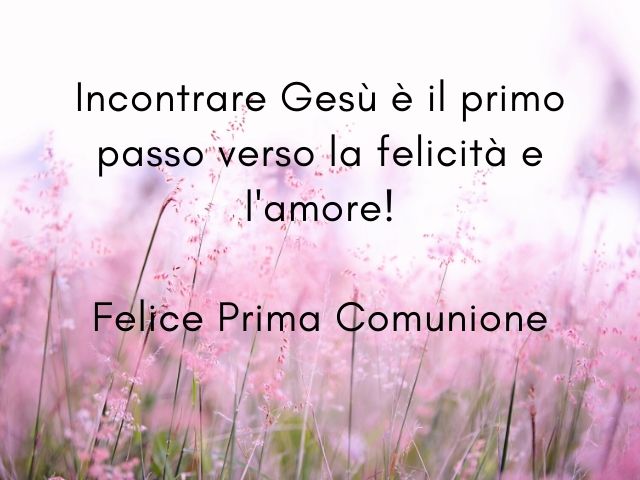 prima comunione frasi