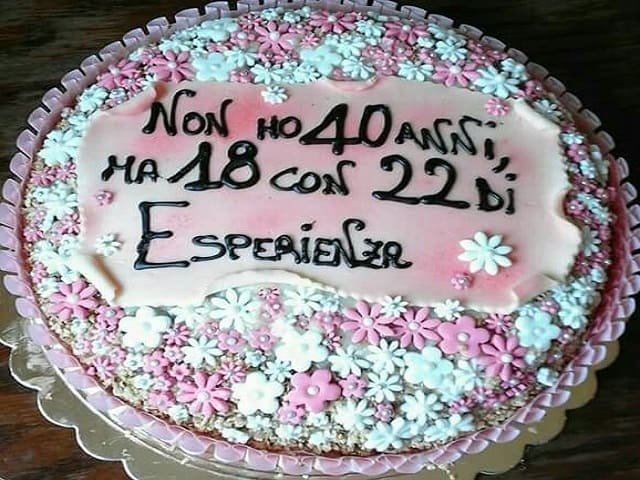 torte per 40 anni