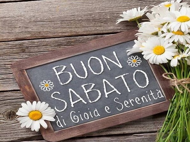 Buon sabato con i fiori