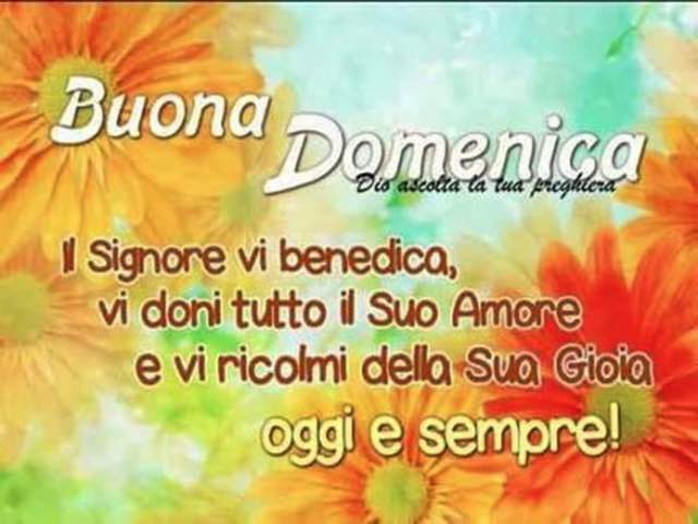 augurare buona domenica