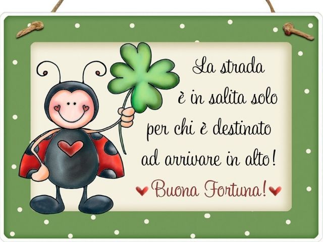 auguri buon auspicio