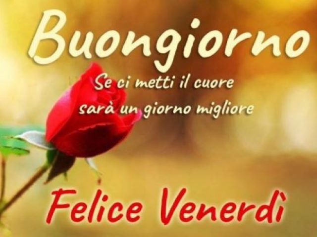 buongiorno venerdì