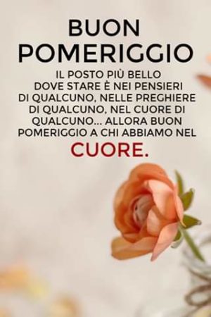 frase buon pomeriggio