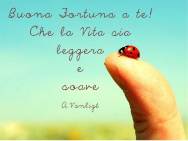 frasi buona fortuna