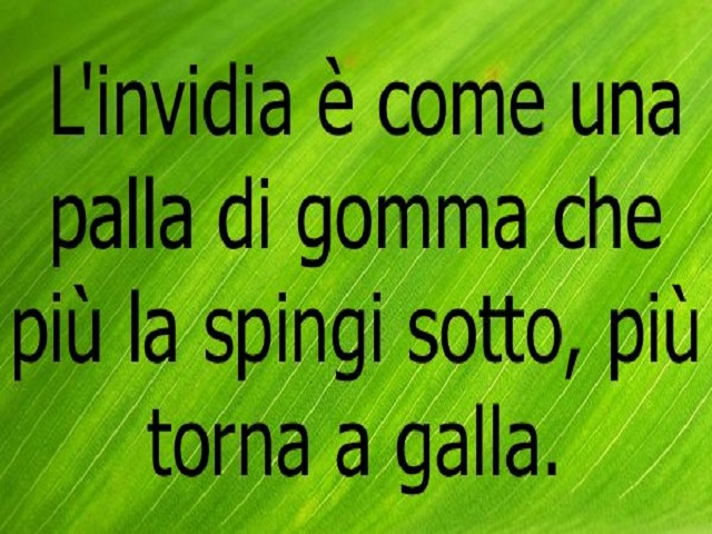 proverbi sull'invidia