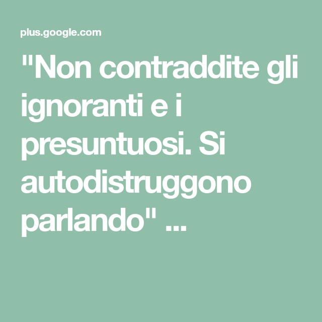 ignorante