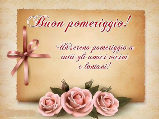 messaggio buonpomeriggio