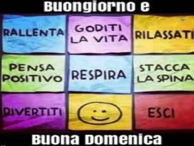 buongiorno domenica