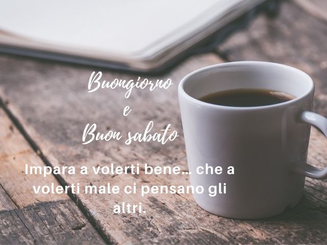 buongiorno buon sabato a tutti