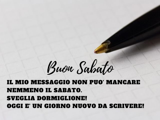 messaggi di buon sabato