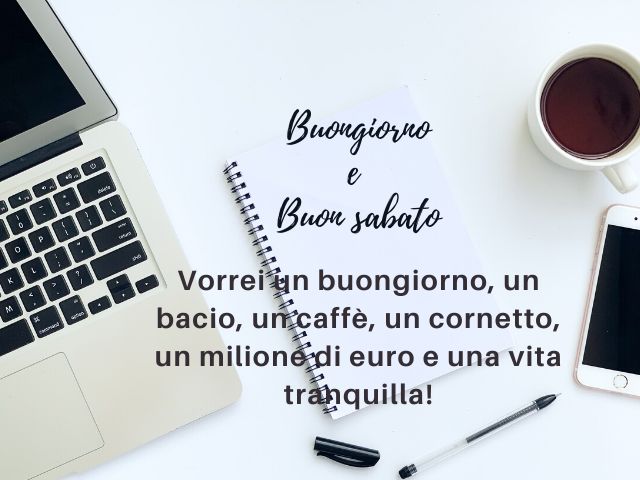 buongiorno buon sabato