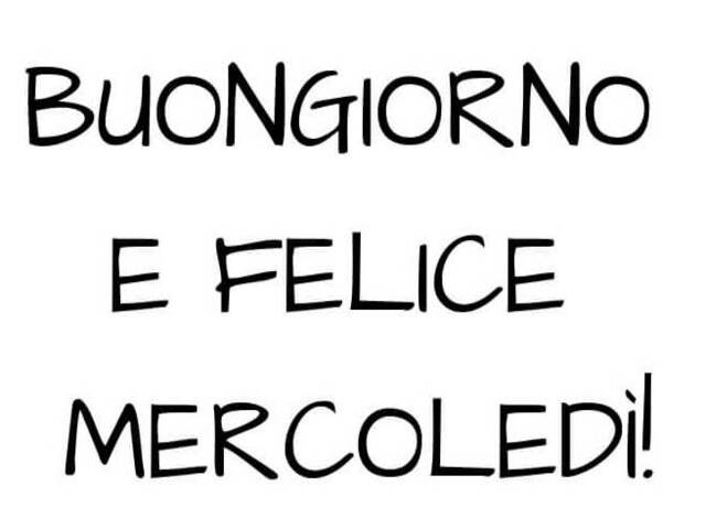 buongiorno mercoledì immagine 